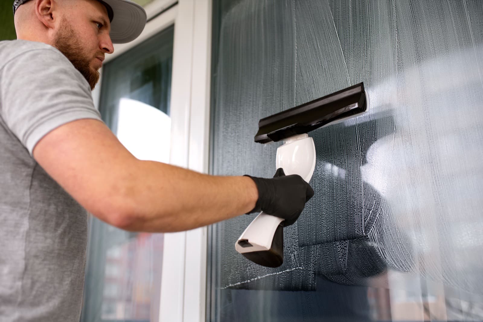 Commercial Window Cleaning — before